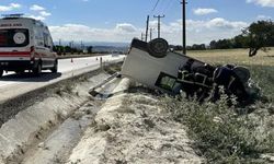 Kastamonu’da minibüs, şarampole uçtu: 2 yaralı