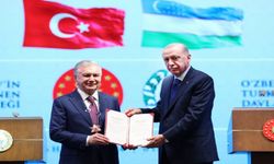 Özbekistan Cumhurbaşkanı'na Devlet Nişanı tevcih edildi