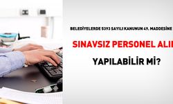 Belediyelerde 5393 sayılı Kanunun