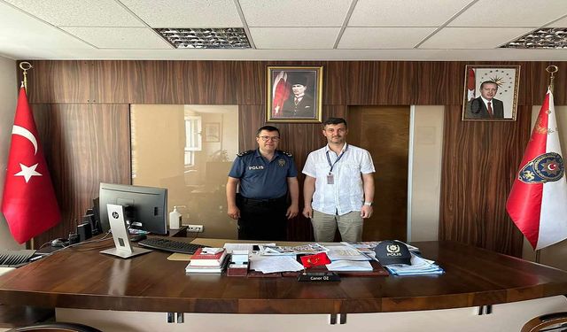 Polis Basın Haber Gazetemiz, Niğde Bor İlçesi Emniyet Müdürü Caner Öz'ü Ziyaret Etti